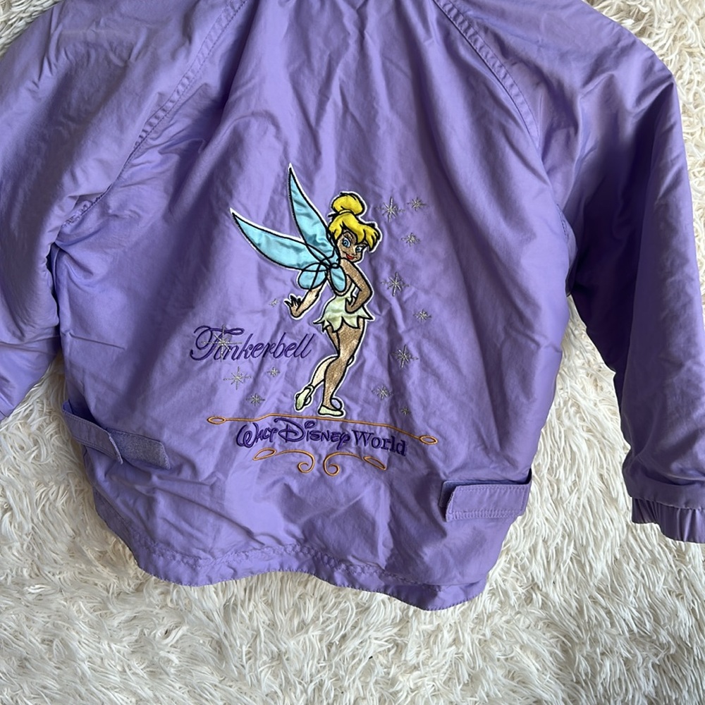 Walt Disney world Tinkerbell lilac jacket with hoodie pocketed zip Sz Xs - Picture 4 of 4
